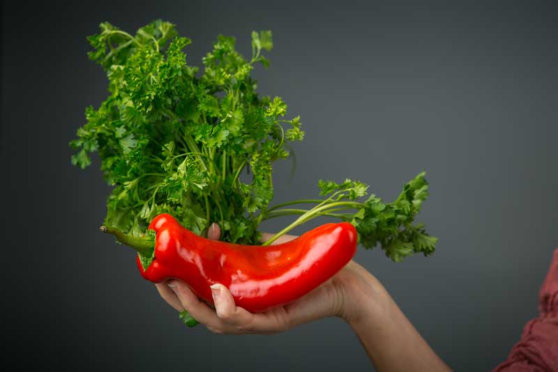 dill and red pepper image dill and red pepper image